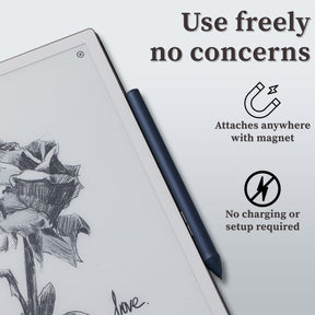 King Write SY05 EMR Stylus Pen for Kindle Scribe & reMarkable 2, 4096 Pressure, Digital Eraser, Battery-Free, Magnetic Attach, 10 Replacement Tips