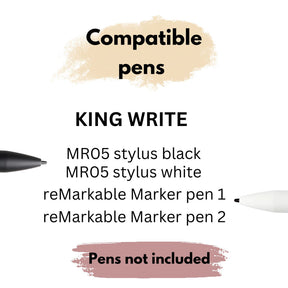 King Write チップセット、交換用チップ 10 個パック、King Write MR05 スタイラスペン/Remarkable マーカーペン用ペン先